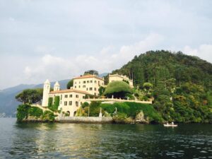 Elegant wedding villa on Lake Como used for a romantic destination wedding celebration