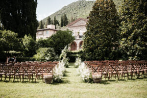 Historic wedding venue in Pistoia, Tuscany surrounded by hills and classic Italian architecture